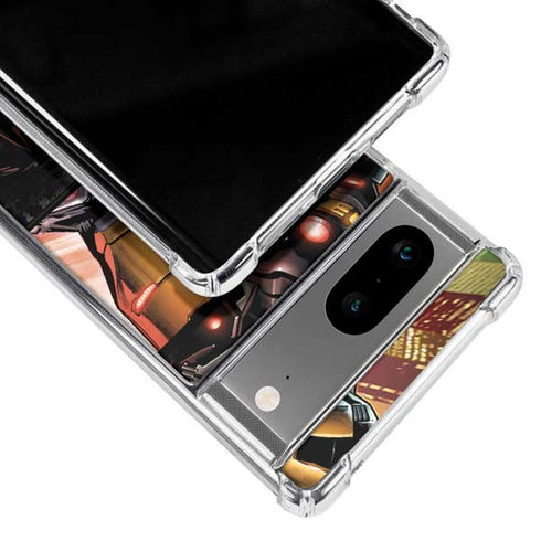 Marvel Iron Man Three Panel Google Pixel 8 Clear Case